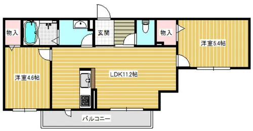 グランディール南平台A【202号室】の間取り