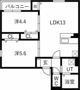 DEVELD城東町WEST【2階】の間取り