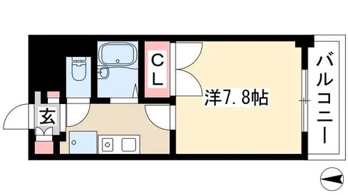 シャンポール大須【4階】の間取り