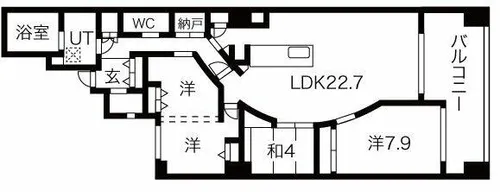 リモージュ徳川【5階】の間取り