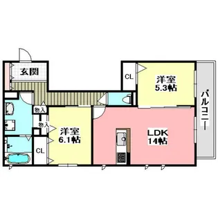 SHAMAISON VERDE【302号室】の間取り