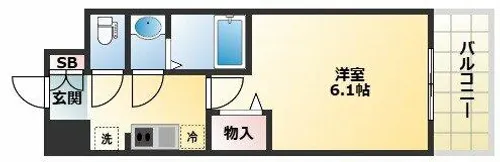 メインステージ天王寺サイドシティ【8階】の間取り