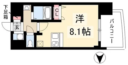 プレサンスSAKAEリバースタイル【0904号室】の間取り