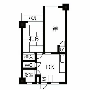 宝第一スカイハイツ【503号室】の間取り