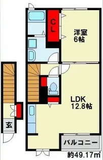 コッティ星和【2階】の間取り