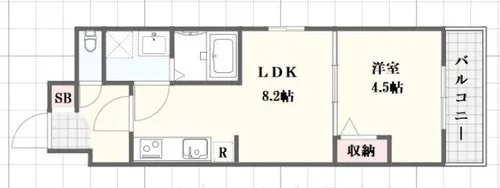 アーバンコート加古川【1階】の間取り