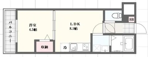 アーバンコート加古川【2階】の間取り