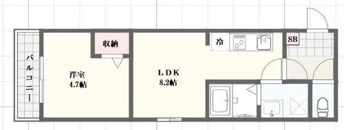アーバンコート加古川【2階】の間取り