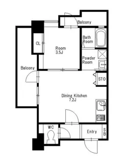 福岡県福岡市南区野間3丁目【マンション】の間取り