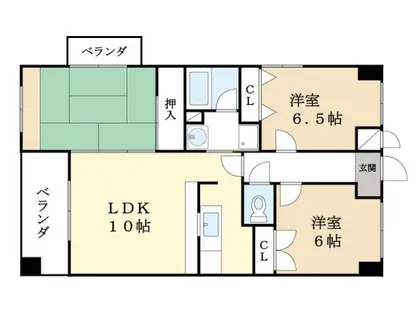 京都府京田辺市河原北口【マンション】の間取り