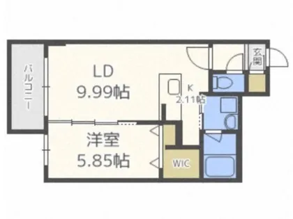 シエル山鼻【5階】の間取り