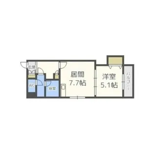 Vertical 18【7階】の間取り