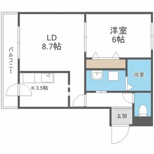 ディアコート山の手【3階】の間取り