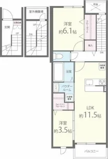 Benesta千里中央【3階】の間取り