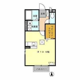 セジュールたらが野【1階】の間取り