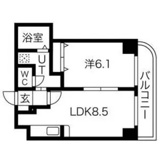 ローレル17【5階】の間取り