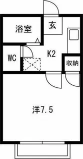 ラシーヌ美津乃【203号室】の間取り