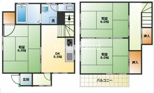 和歌山県和歌山市田尻【一戸建】の間取り