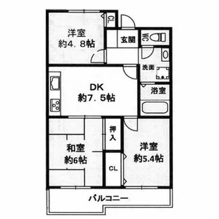 大阪府高石市加茂4丁目【マンション】の間取り