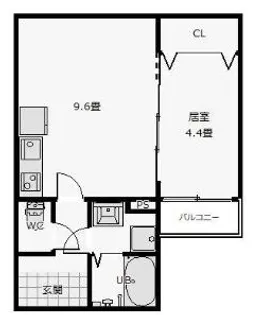 福岡県福岡市東区香椎1丁目【アパート】の間取り