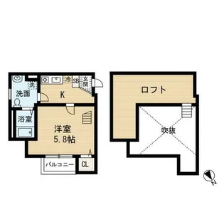 福岡県福岡市南区清水3丁目【アパート】の間取り