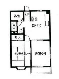 メゾニティ六輪B棟【601号室】の間取り