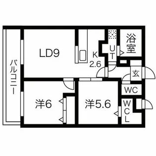 BERG FUJINOMORI(ベルグフジノモリ)【4階】の間取り