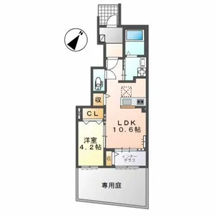 フリージア【1階】の間取り