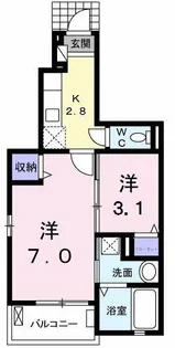 アステール AO Ⅰ【1階】の間取り