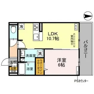 ソーニョ西京極【2階】の間取り