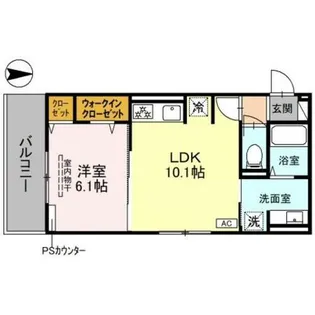 ソーニョ西京極【3階】の間取り