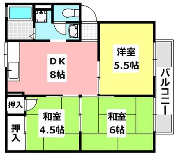 サンファミール【2階】の間取り