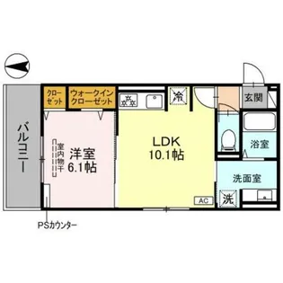 ヴィタ西京極【2階】の間取り