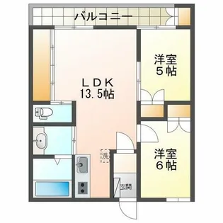 コーポ光【3階】の間取り