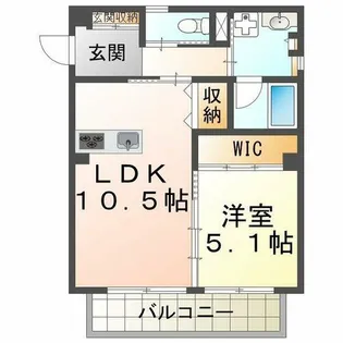 A-CUBE HONMACHI【2階】の間取り