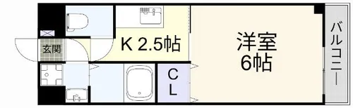リバティー中曽根【205号室】の間取り