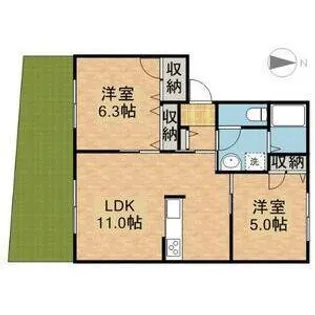 メゾン・ド・ショパン【1階】の間取り