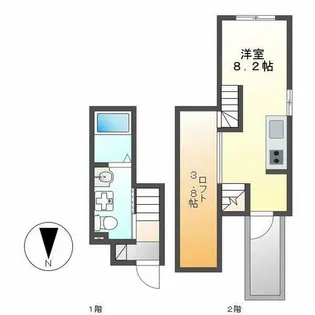 Pura Vidaナゴヤドーム前【2階】の間取り