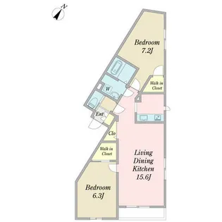 ピネータ【0102号室】の間取り