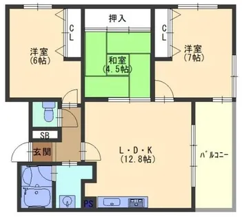 CASA CARA【1階】の間取り