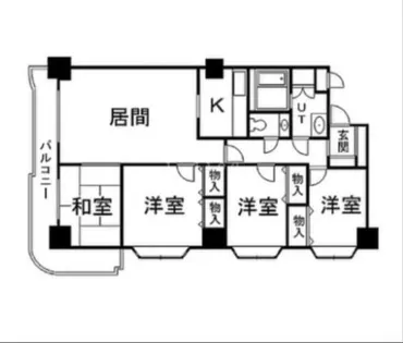 中の島コンパウンド【9階】の間取り