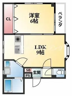 大阪府豊中市本町2丁目【マンション】の間取り