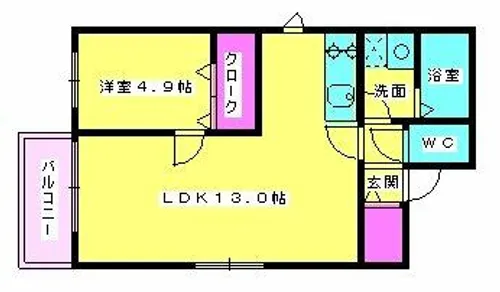 クルトNob博多南【1階】の間取り