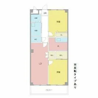 ファミーユ中山【1階】の間取り