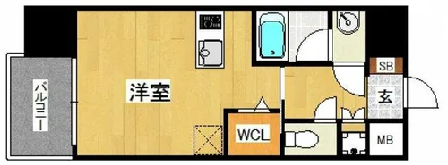 プライムアーバン薬院南【8階】の間取り