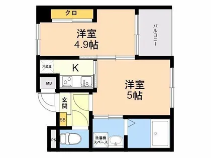 リアンシエルブルーか香椎宮前【11階】の間取り
