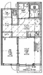 アドバンス野芥駅前【2階】の間取り