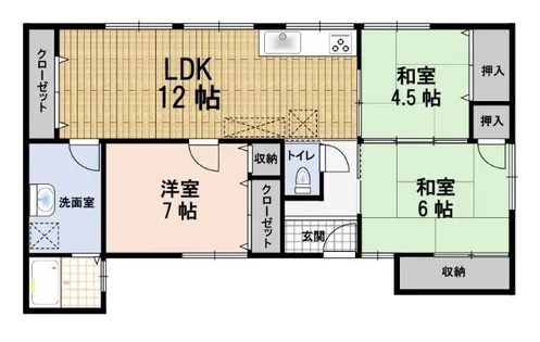 愛知県名古屋市南区七条町1丁目【一戸建】の間取り