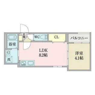 グランディール高畑【2階】の間取り