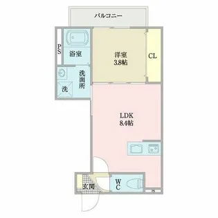 グランディール高畑【3階】の間取り